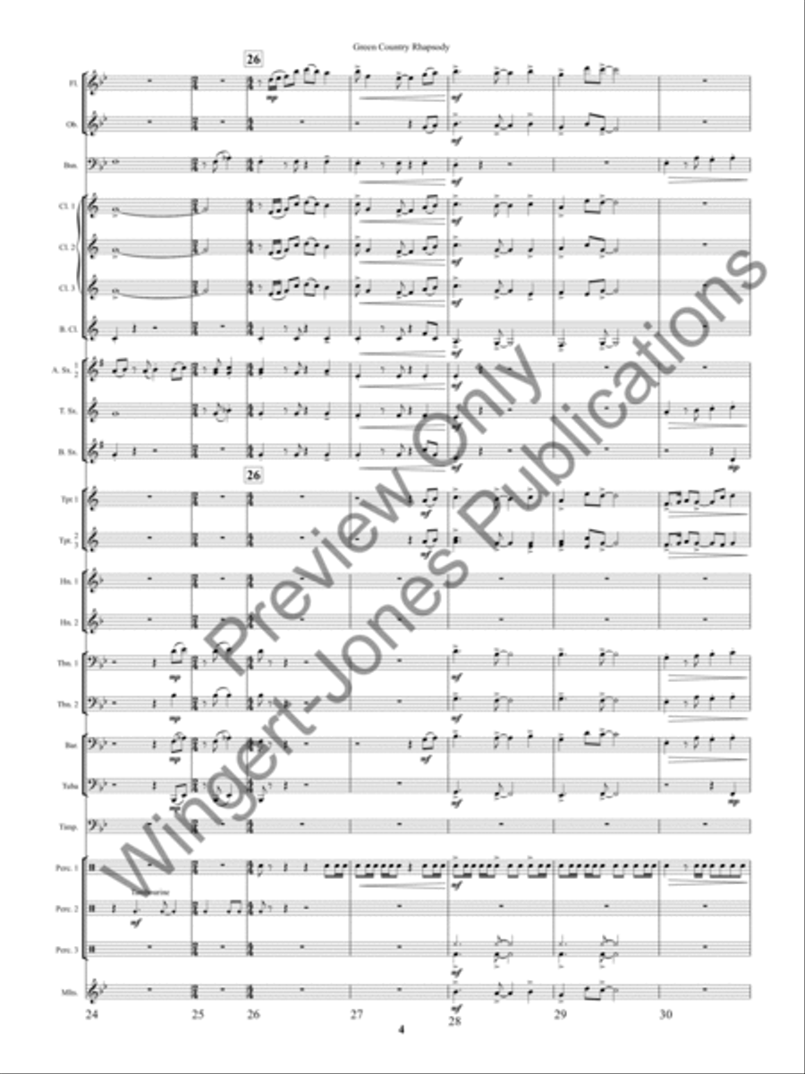 Green County Rhapsody Concert Band scores gallery preview page 7