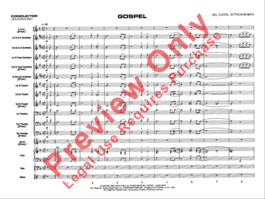 Gospel Jazz Ensemble scores gallery preview page 4
