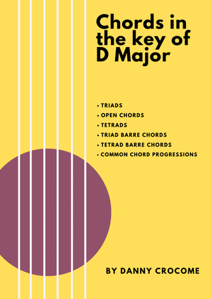 Chords in the key of D Major (Diatonic Chords of D Major)