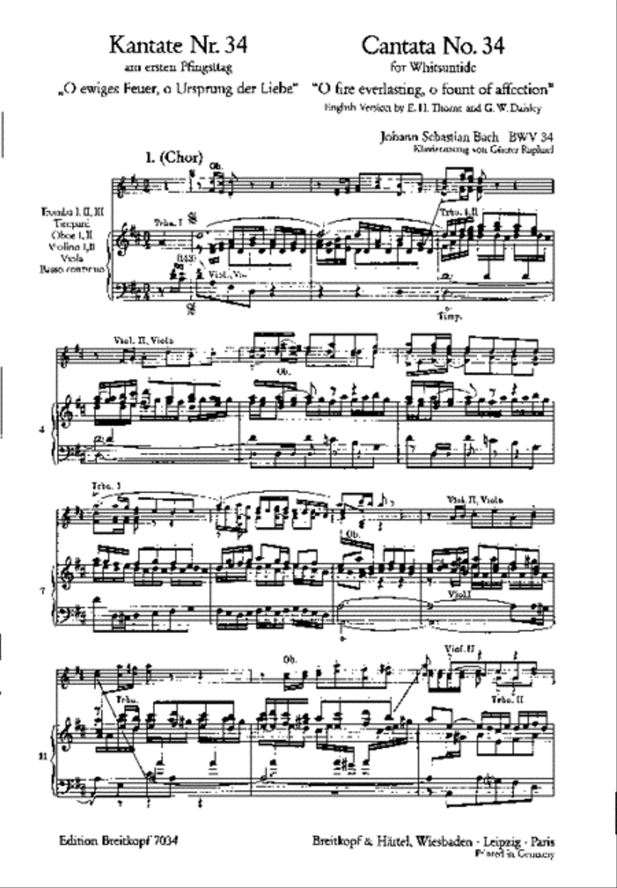 Cantata BWV 34 “O fire everlasting, o fount of affection” ATB scores gallery preview page 2