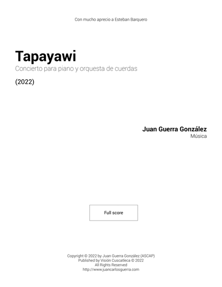 Tapayawi - Score Only