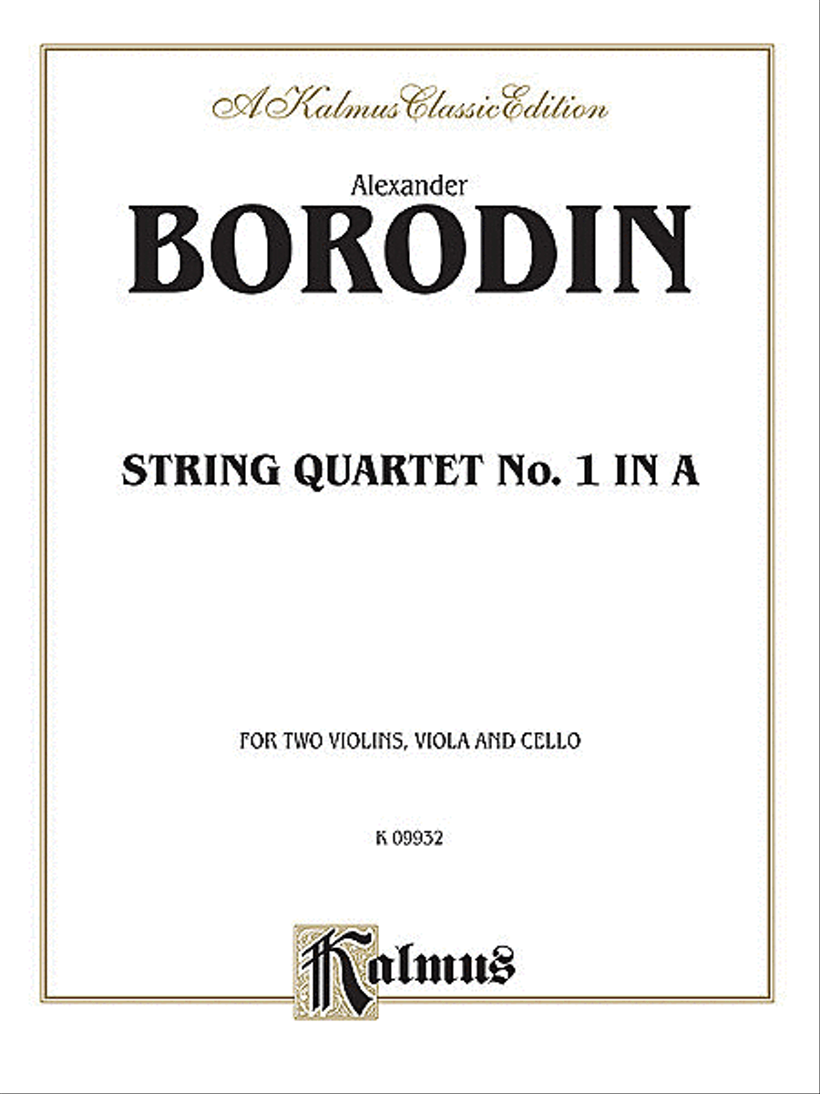 String Quartet No.1 In A String Quartet scores gallery preview page 1