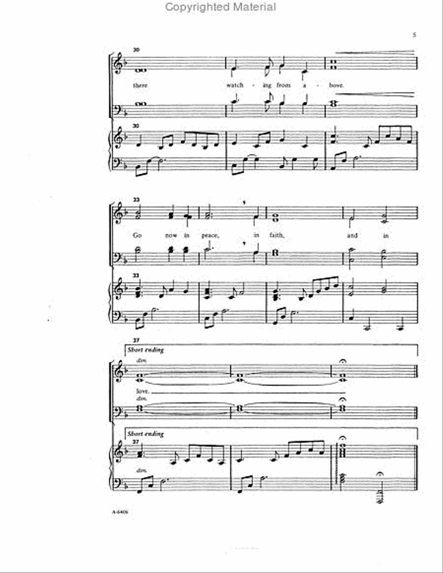 Go Now in Peace 3-Part scores gallery preview page 5