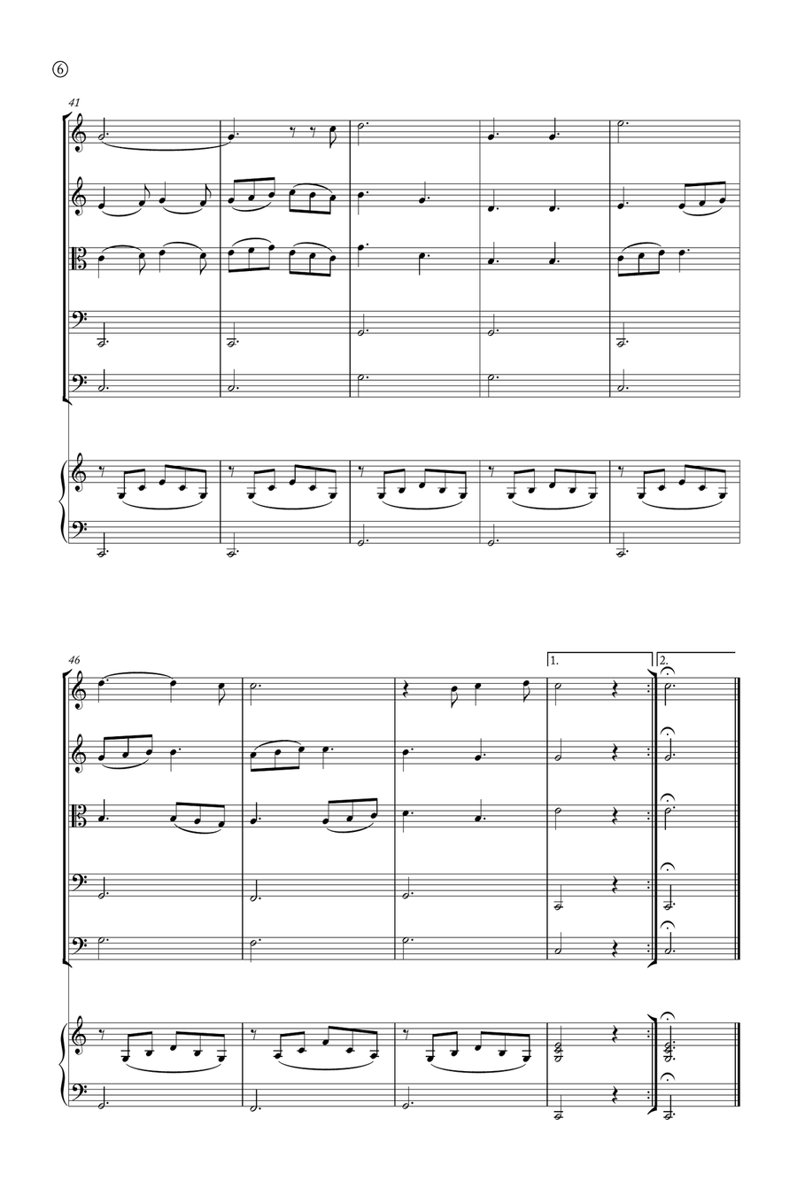 Oh Holy night String Orchestra scores gallery preview page 6