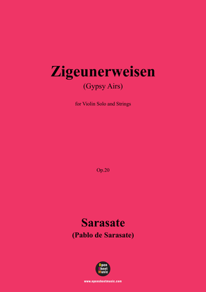 Sarasate-Zigeunerweisen(Gypsy Airs),Op.20,for Violin Solo and Strings