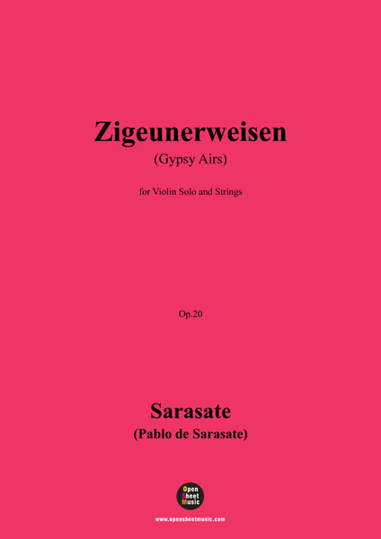 Sarasate-Zigeunerweisen(Gypsy Airs),Op.20,for Violin Solo and Strings image number null
