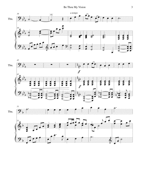 Be Thou My Vision (trombone/piano), arr. Brenda Portman image number null