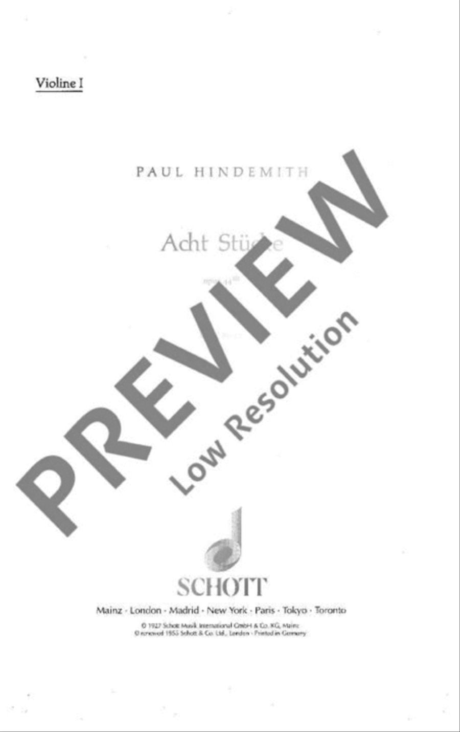 Eight Pieces Violin scores gallery preview page 2