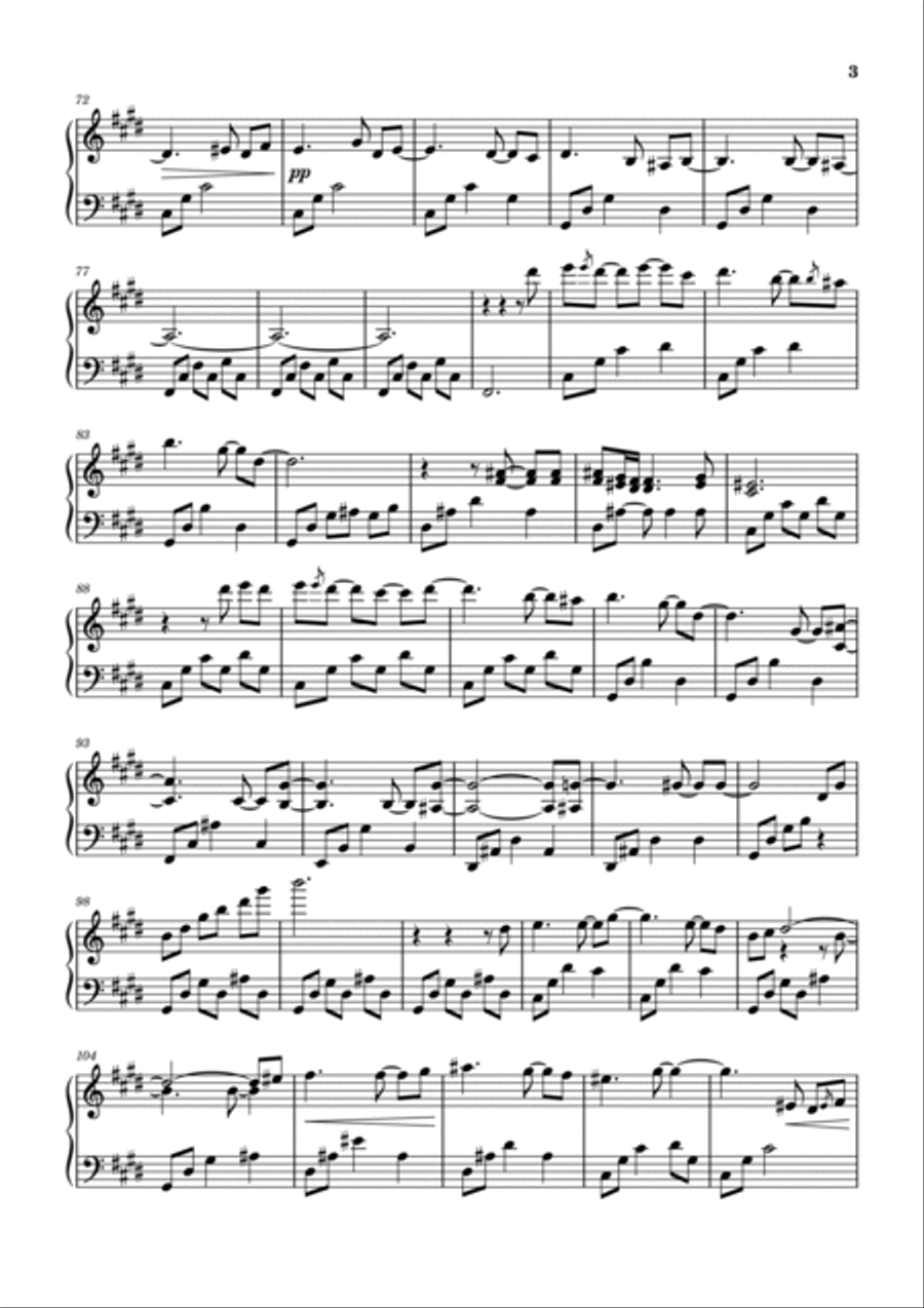 Went Missing Went Missing Piano Solo scores gallery preview page 3