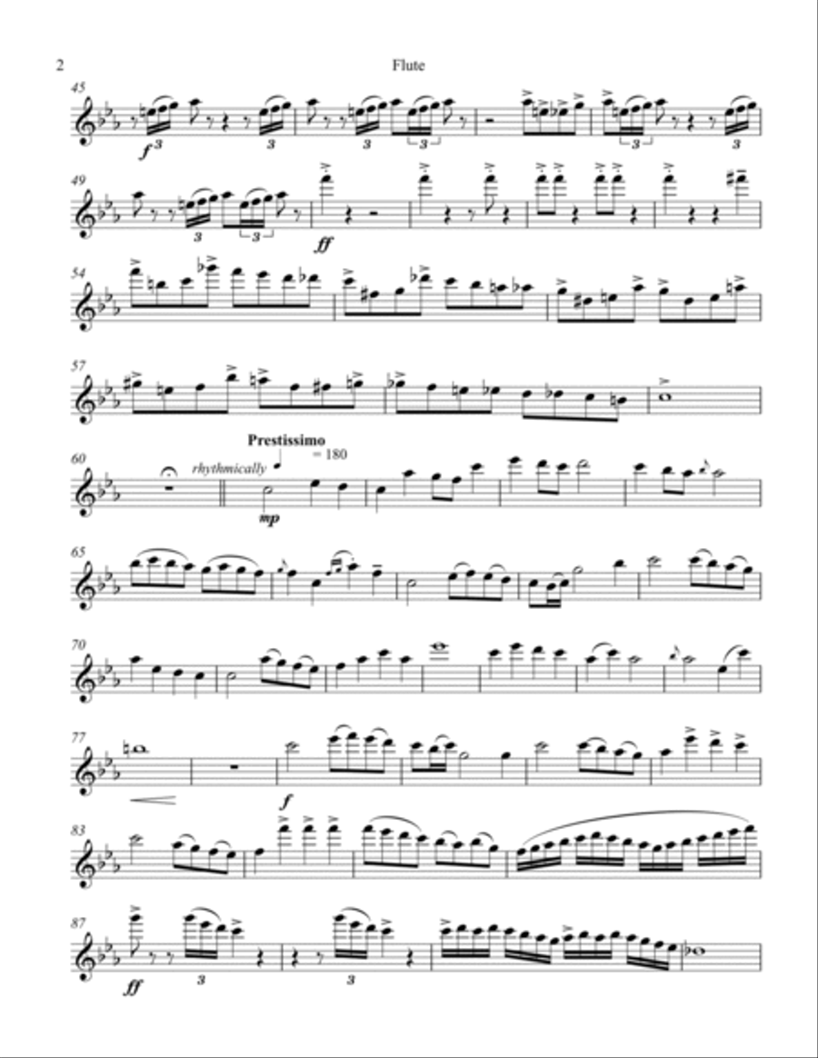 The Disgruntled Pied Piper Flute Solo scores gallery preview page 2