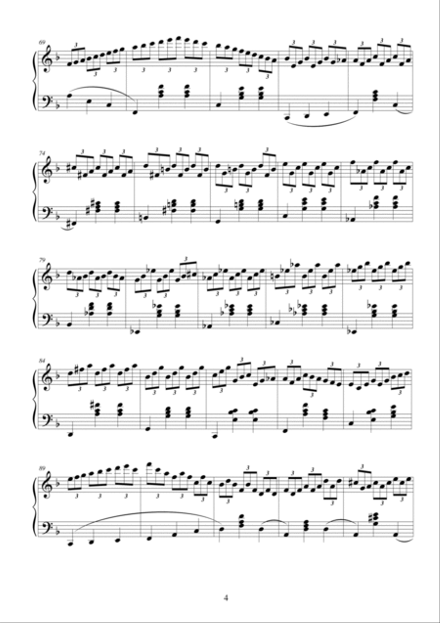 2 Waltzes for piano - CS059 4-Part scores gallery preview page 4