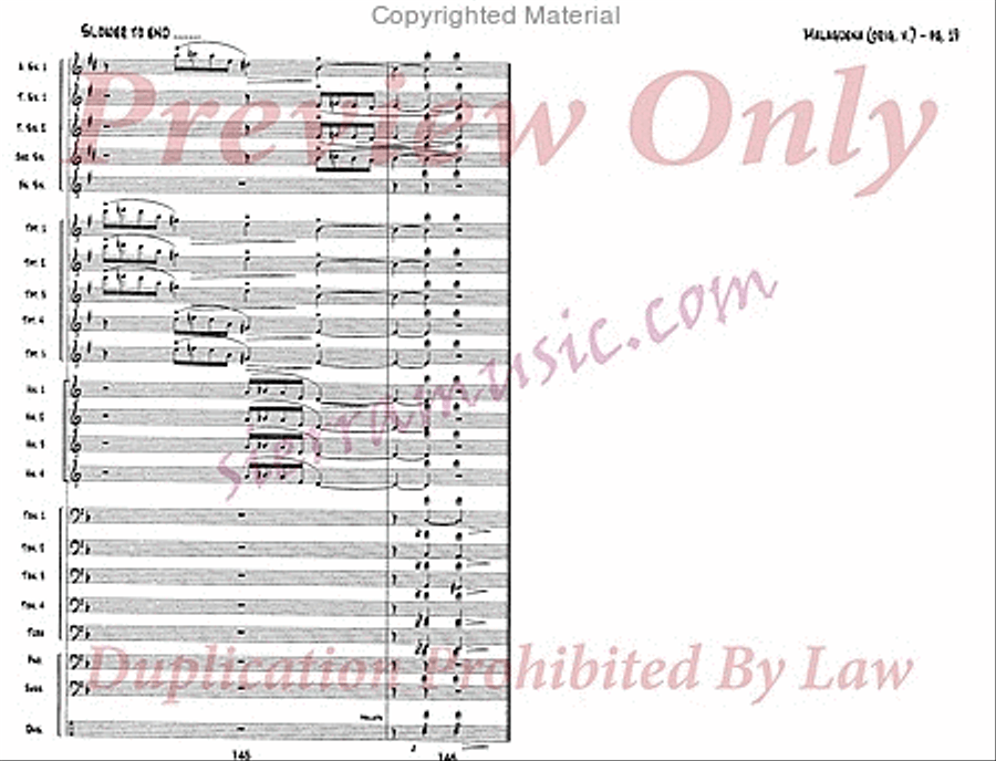 Malaguena Jazz Ensemble scores gallery preview page 20