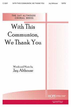 Book cover for With this Communion, We Thank You