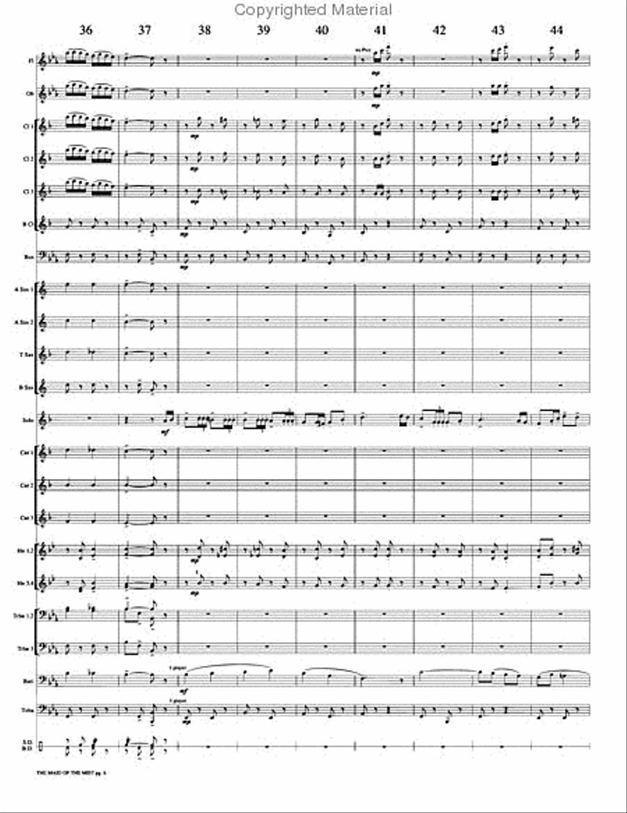 The Maid of the Mist Concert Band scores gallery preview page 9