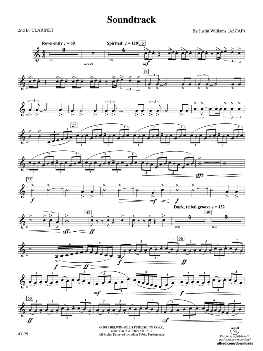 Soundtrack: 2nd B-flat Clarinet