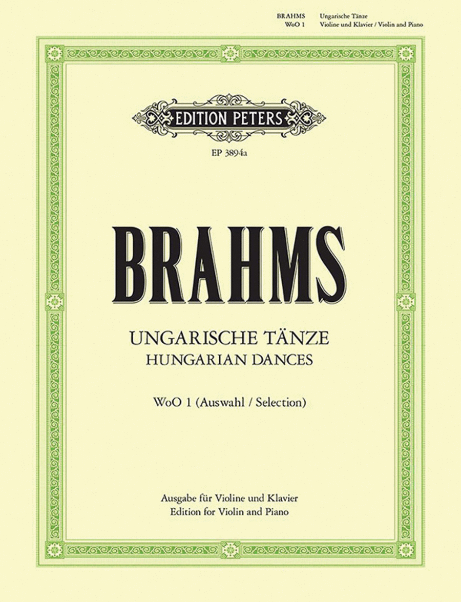 12 Hungarian Dances Violin Solo scores gallery preview page 1
