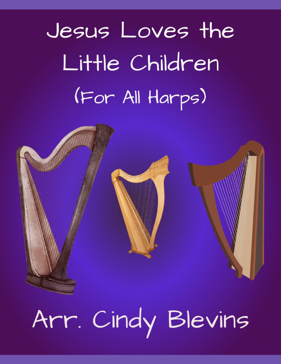 Jesus Loves the Little Children, for Lap Harp Solo image number null
