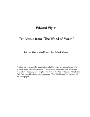 Elgar Scherzino and The Wild Bears for two clarinets