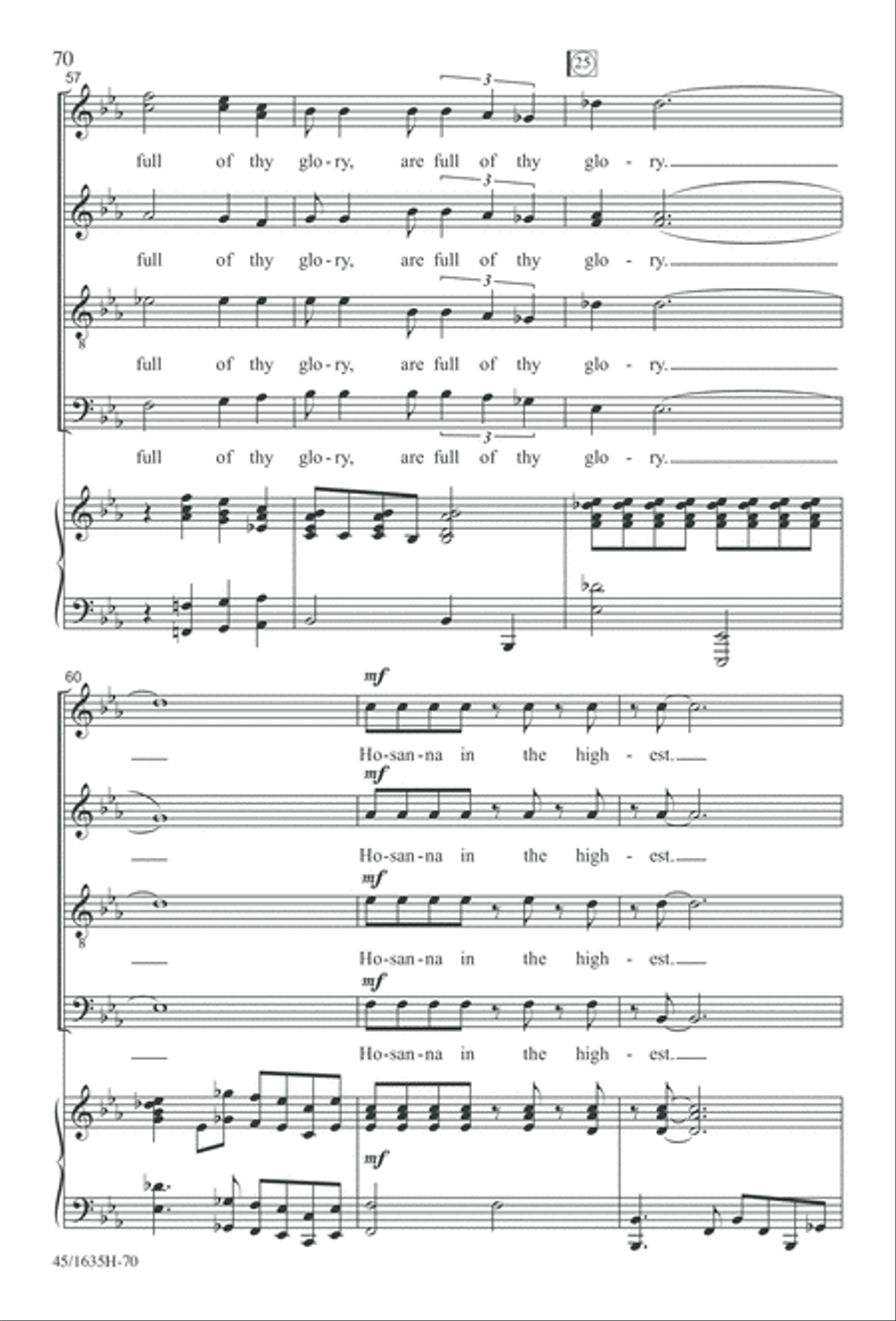 Mass: A Celebration of Love and Joy 4-Part scores gallery preview page 70