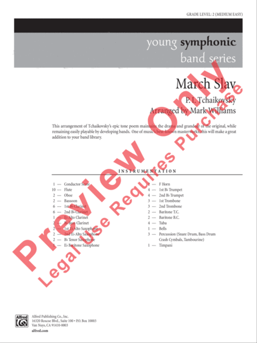 March Slav Concert Band scores gallery preview page 2