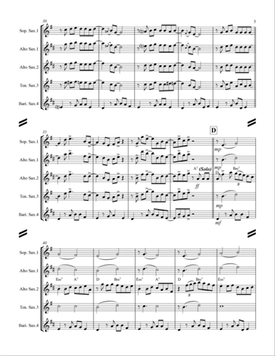 Blue Moon Woodwind Quartet scores gallery preview page 4
