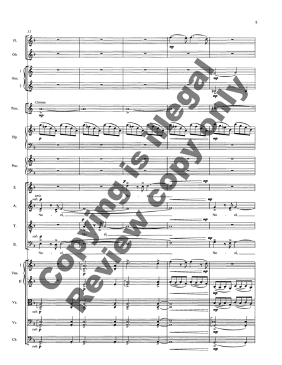 Christmas Comes Anew (Noel Nouvelet) (SATB Full Score) 4-Part scores gallery preview page 10