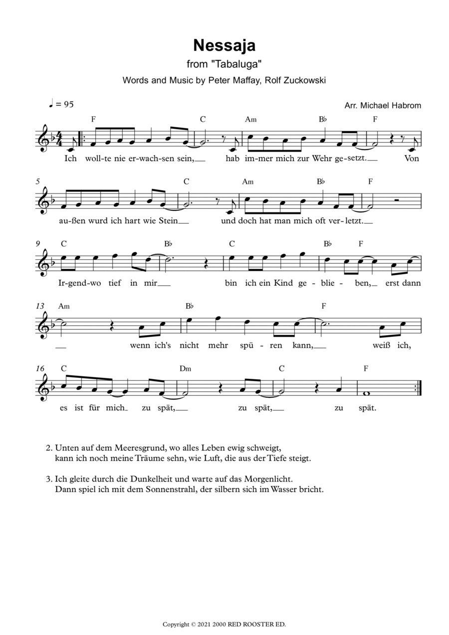 Nessaja Soprano Recorder scores gallery preview page 1