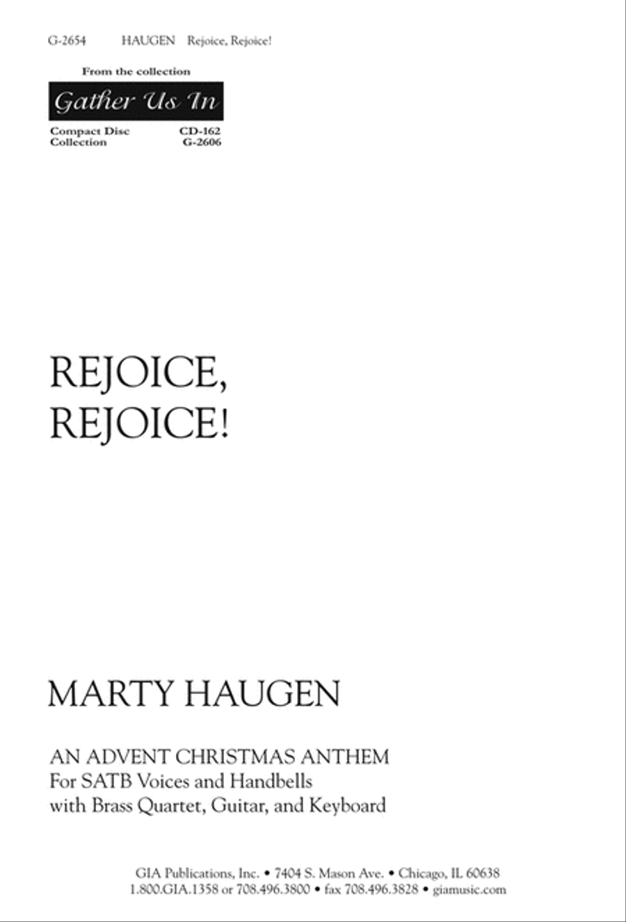 Rejoice, Rejoice! - Instrument edition