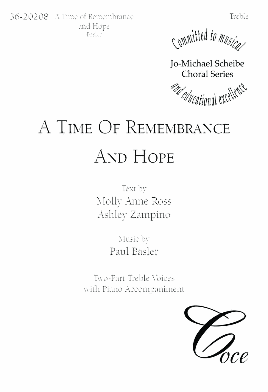 A Time Of Remembrance And Hope SA scores gallery preview page 1