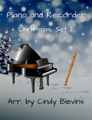 Book cover for Piano and Recorder, Christmas, Set 2