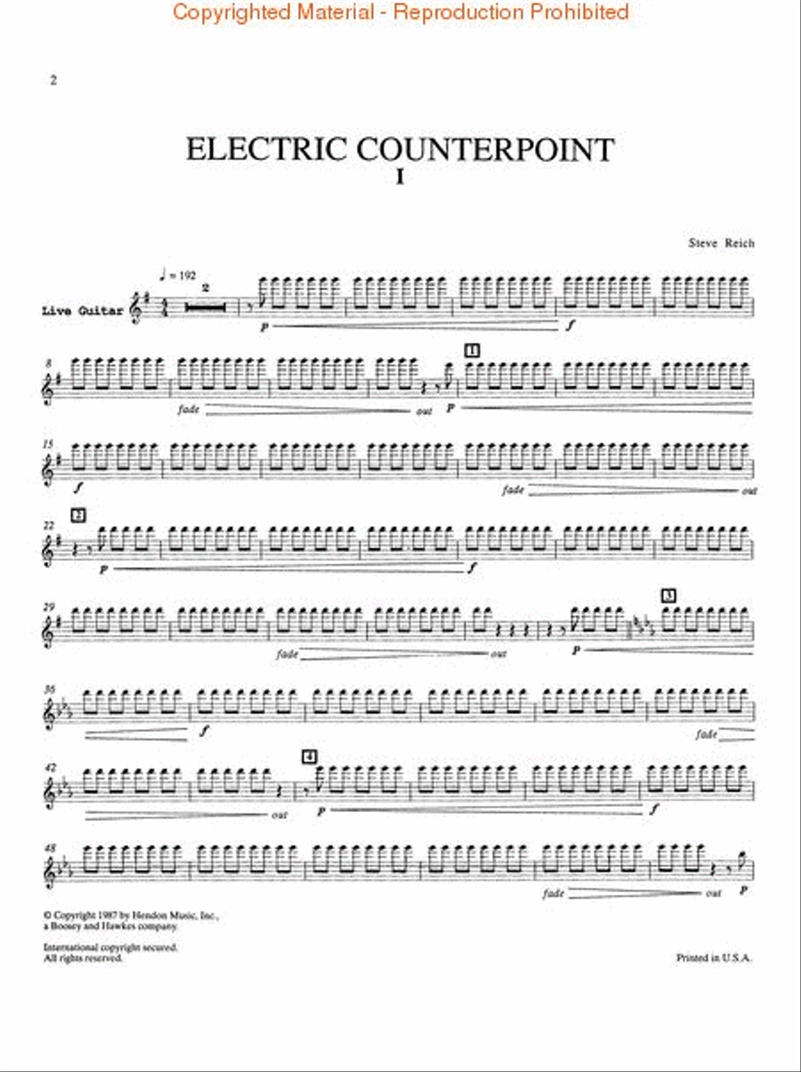 Electric Counterpoint Guitar Ensemble scores gallery preview page 4