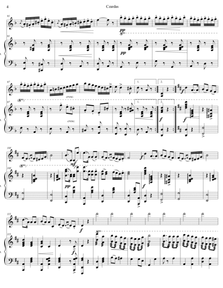 Vittorio Monti - Czardas for Clarinet and Piano