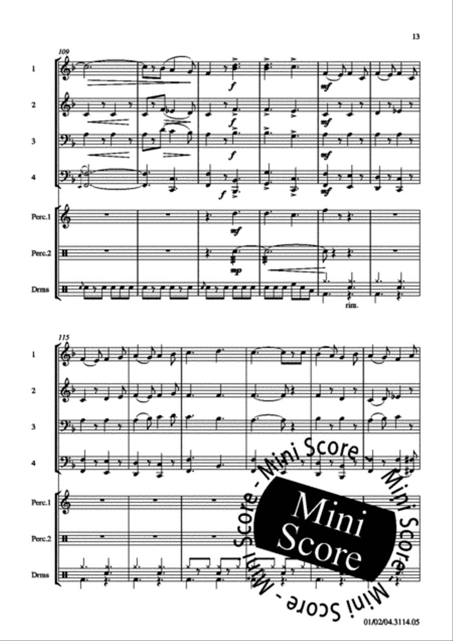 Frisian Dances Brass Band scores gallery preview page 17