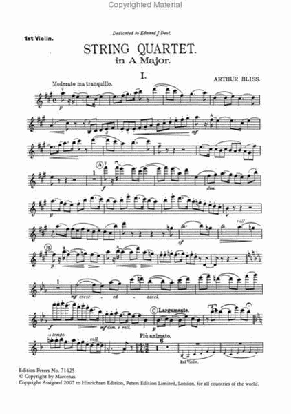 String Quartet in A Major Op. 4