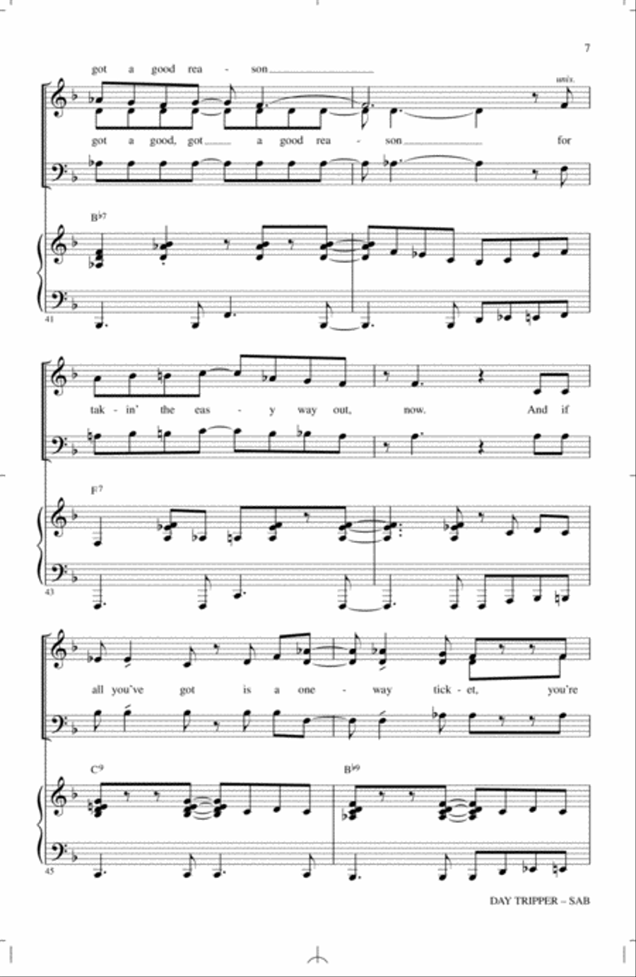 Day Tripper 3-Part scores gallery preview page 6