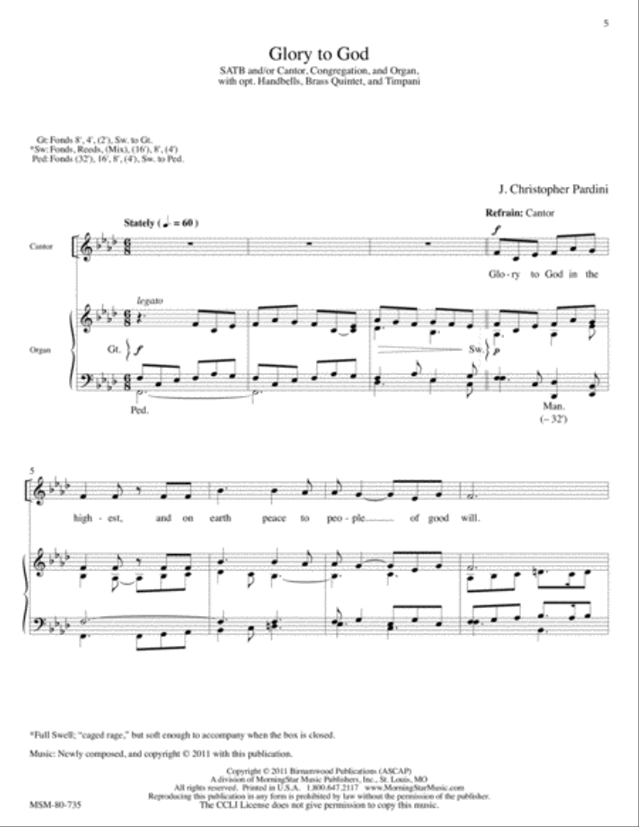The New Century Mass: Glory to God 4-Part scores gallery preview page 2