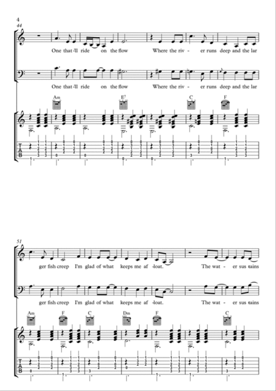 The Water Acoustic Guitar scores gallery preview page 4
