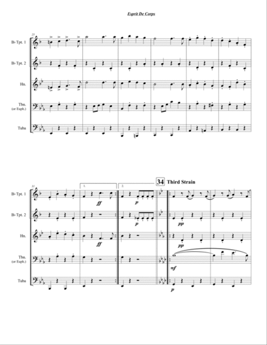 Esprit De Corps Chamber Music scores gallery preview page 5