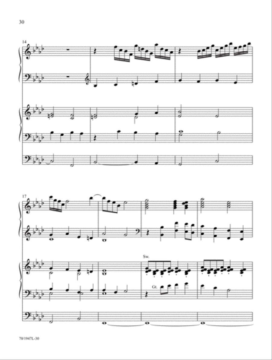 Begin the Song of Praise! Organ scores gallery preview page 16