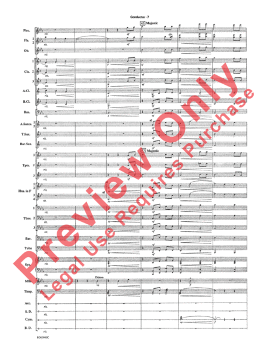 Precious Lord, Take My Hand Concert Band scores gallery preview page 10