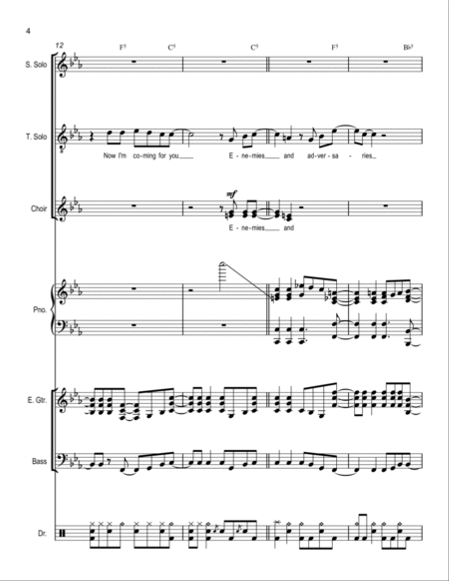 Tear Me Down Tear Me Down Piano, Vocal, Guitar scores gallery preview page 4