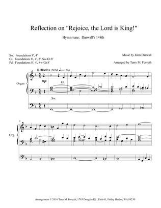 Book cover for "Rejoice, the Lord Is King!" - Reflection