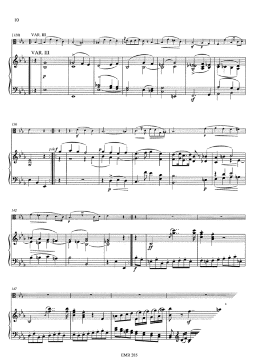 Introduction, Thema und Variationen Op. 102 Piano Accompaniment scores gallery preview page 10