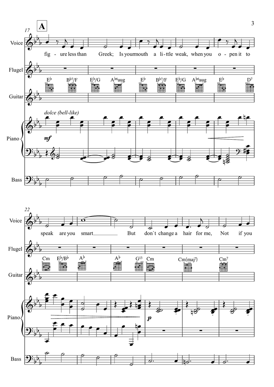 My Funny Valentine (arrangements) Small Ensemble scores gallery preview page 4