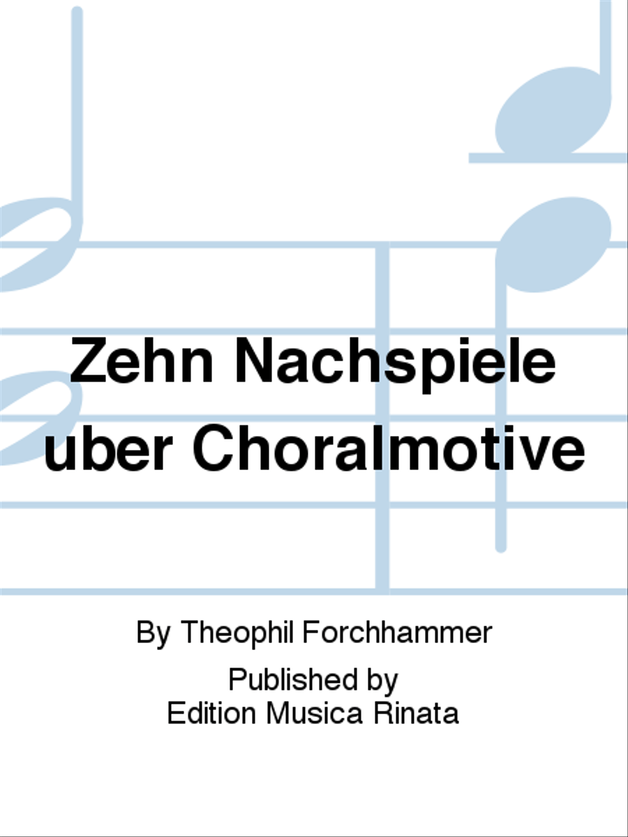 Zehn Nachspiele uber Choralmotive School and Community scores gallery preview page 1