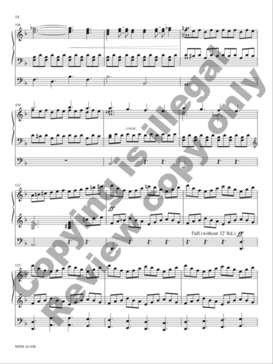 African-American Organ Music Anthology, Volume 10 Organ scores gallery preview page 11