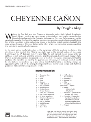 Cheyenne Cañon: Score