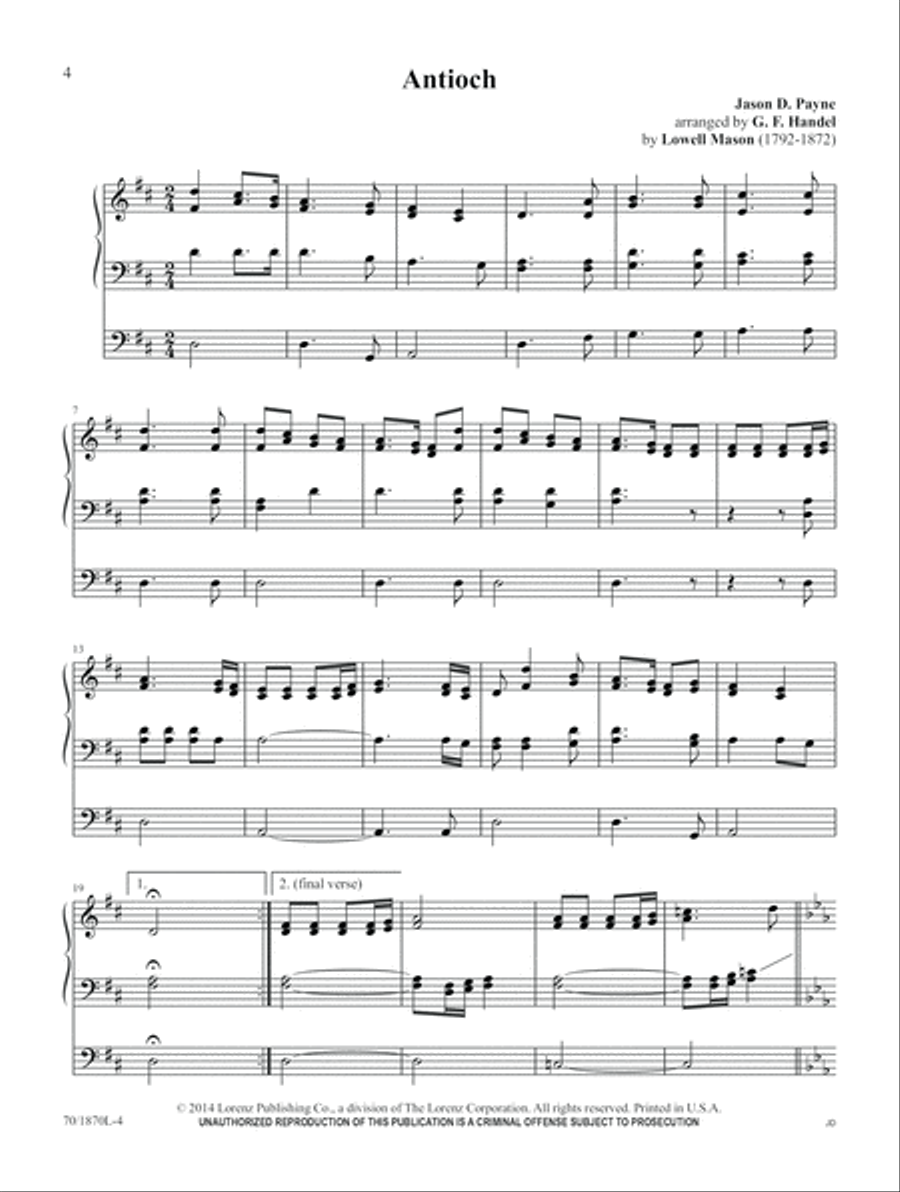 Festive Hymn Tune Harmonizations (Digital Download) Organ scores gallery preview page 4