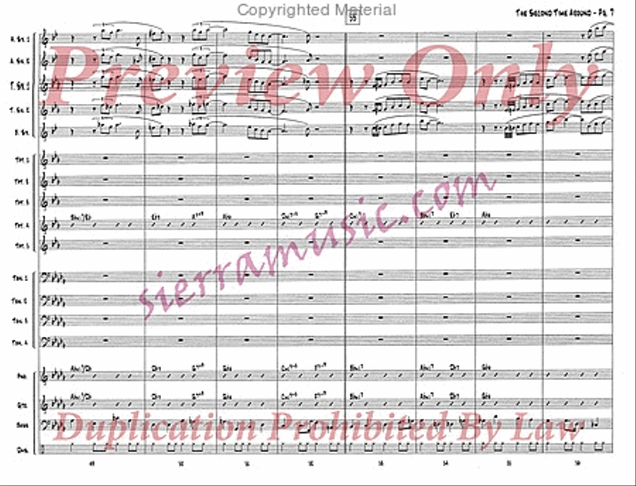 The Second Time Around (Pro) Jazz Ensemble scores gallery preview page 8