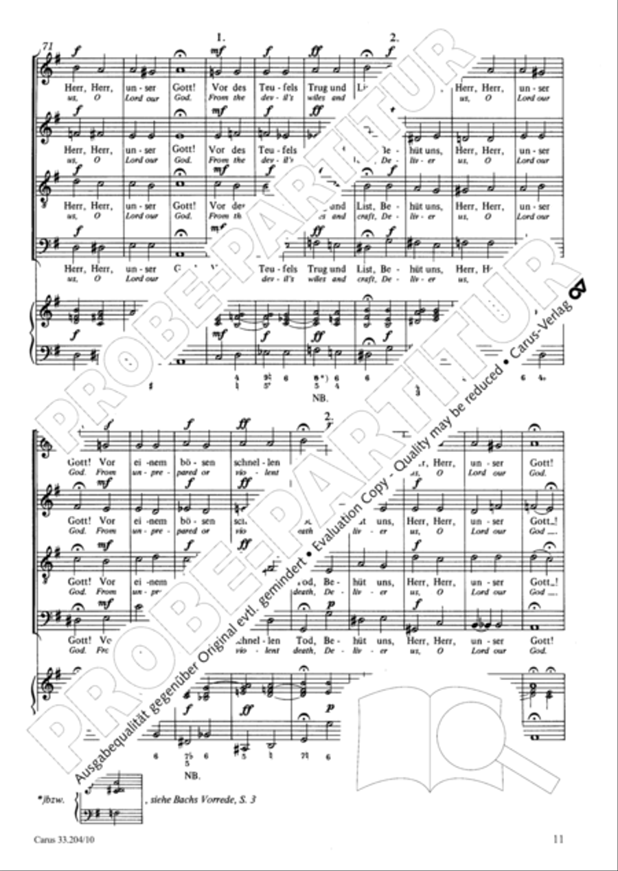 Lord of all, be merciful (Die alte Litanei 1) 4-Part scores gallery preview page 12